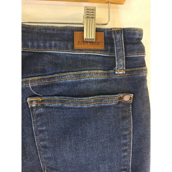 JUDY BLUE Elsy Whiskered Bootcut Jeans Sz 13/31 Stretch Casual Bohemian Western - Picture 6 of 9